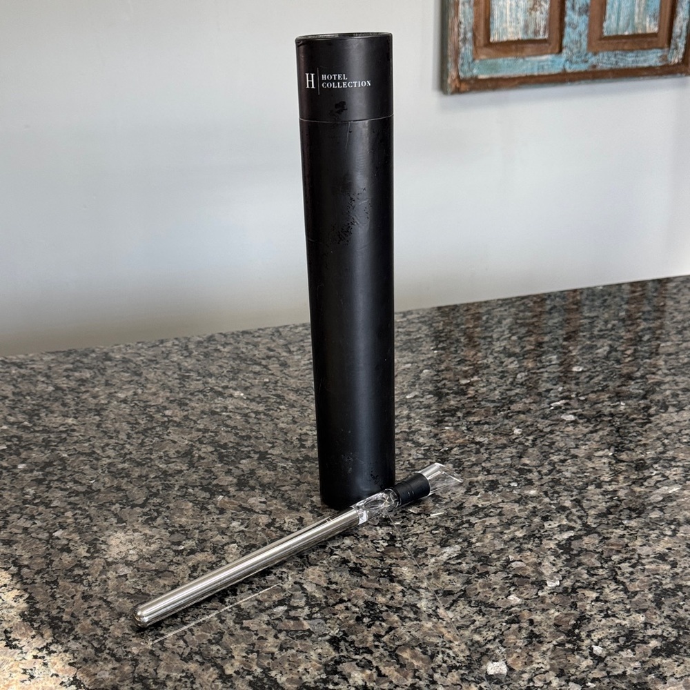Hotel Collection Matte Black wine chiller EUC